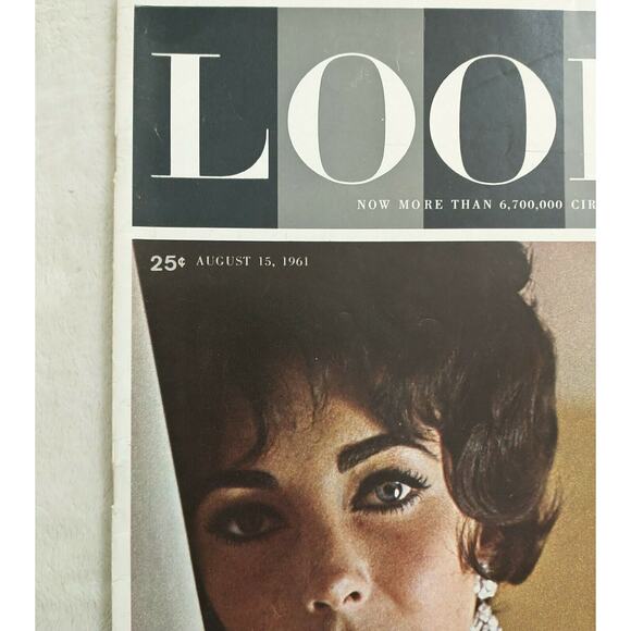 Look Magazine August 15 1961 Elizabeth Taylor Fidel Castro - Picture 2 of 3